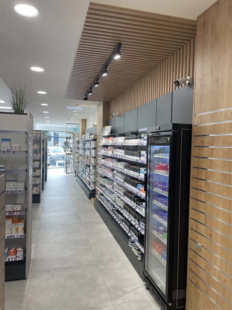 Agencement pharmacie Saint Louis