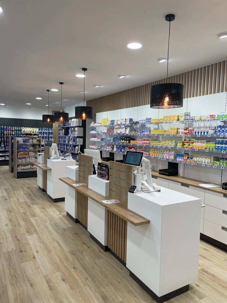Agencement pharmacie Saint Louis