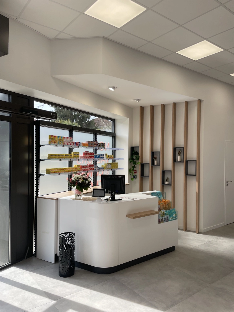 Agencement pharmacie Saint Louis